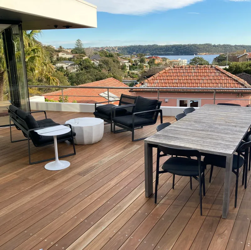 Rooftop terrace, harbour view