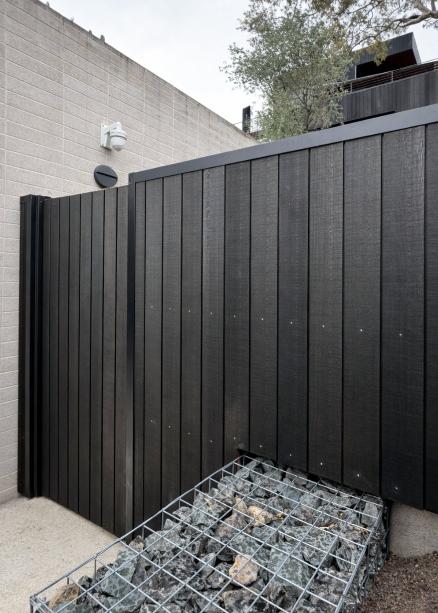 Muster cladding crew on a residential build