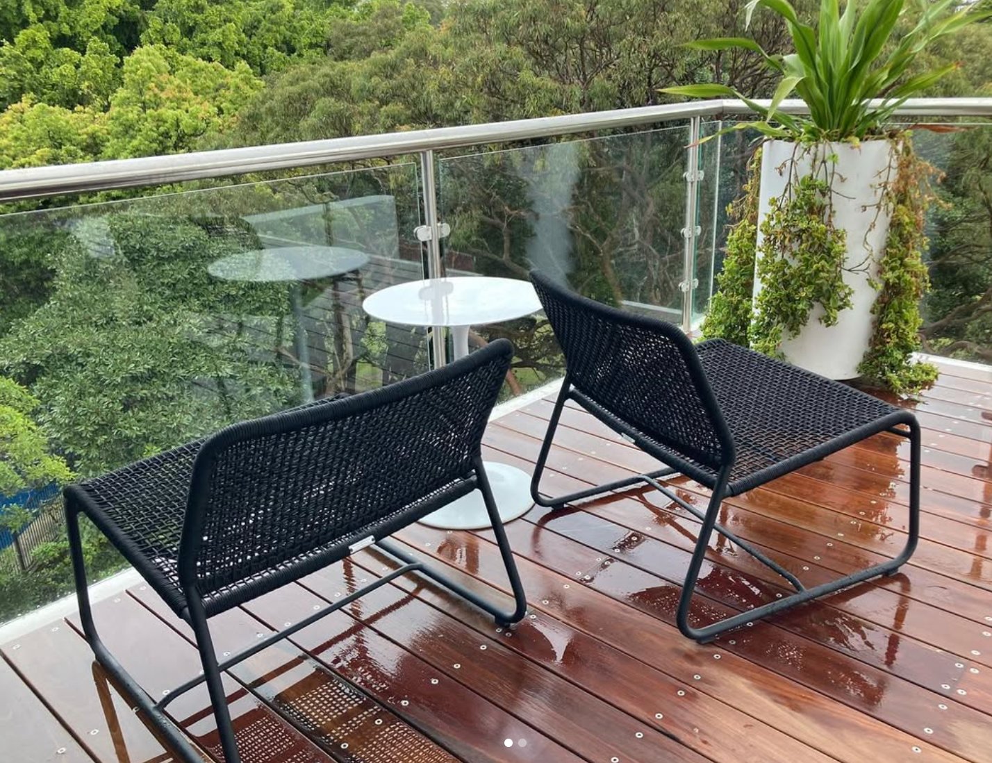 Carpentry crew installing internal stair